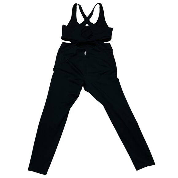 Free People Movement Back it Up Jumpsuit - Black - Medium - Picture 4 of 12